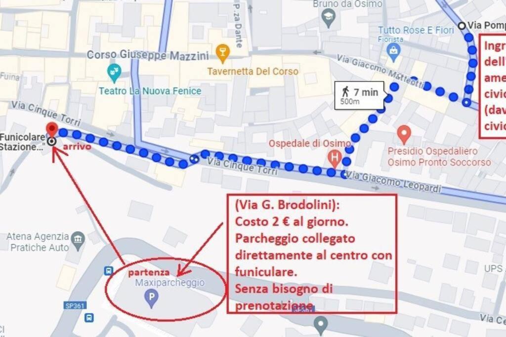Apartament Osimo Nel Cuore Del Centro, Free Wi-Fi E Netflix Zewnętrze zdjęcie